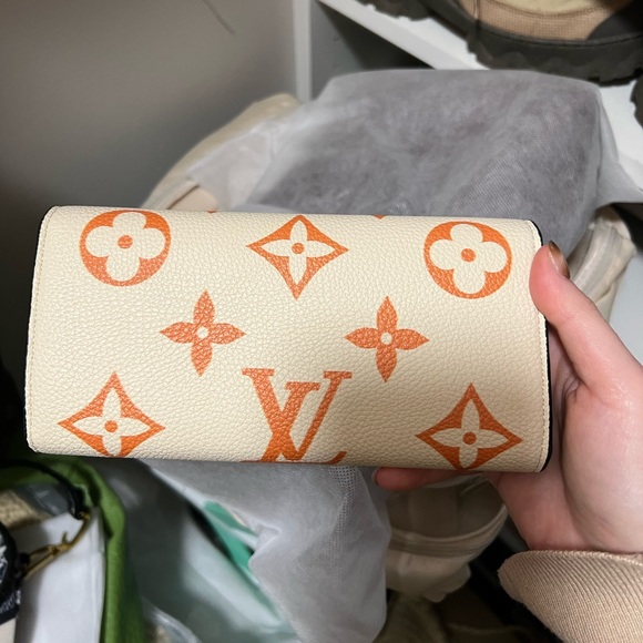 Orange Monogram Inspired Wallet - Picture 2 of 3